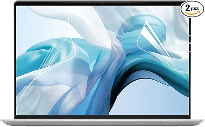 2-Pack 15.6 Inch Laptop Screen Protector for 15.6" HP/Dell/Sony/Samsung/Lenovo/Acer/MSI/LG/Razer/Toshiba/Asus 15.6" 16:9 Aspect Laptop, High Definition Anti-Scratch Clear Shield (345x194mm/ W x H)