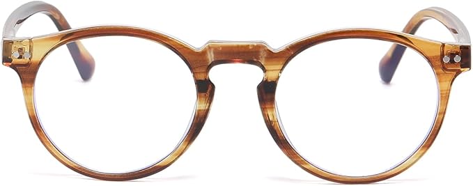JOVAKIT Round Blue Light Glasses for Women Men Fashion Retro 90s Small Frame Computer Eyeglasses Anti Eyestrain