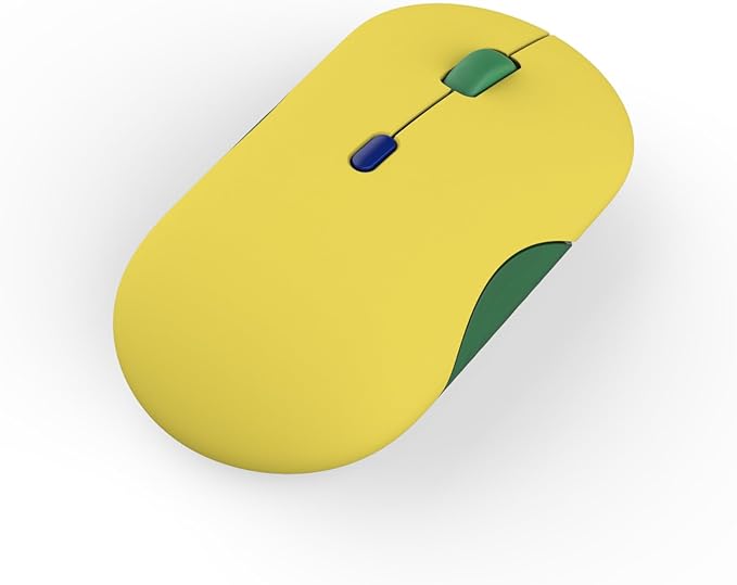 Lenovo 350 Bluetooth Silent Mouse (Fan Edition), Wireless Ergonomic Ambidextrous Design, Bluetooth 5.3, Adjustable DPI up to 2400, 36 Month Battery Life, Recycled Materials, Brazil Flag