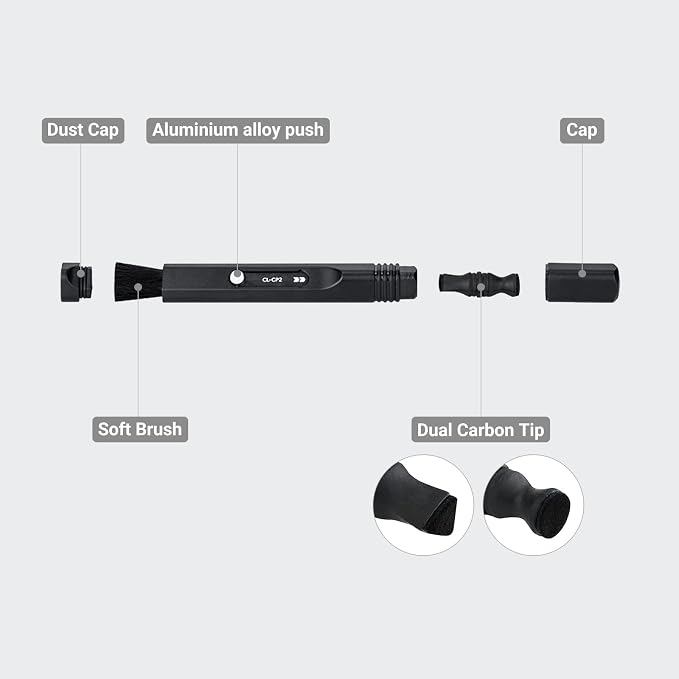 Compact Lens Cleaning Pen,Lens Cleaner Brush for Camera Filters Camcorders Leupold Scope Binoculars Keyboards VR Headset and More Electronics - Image 3