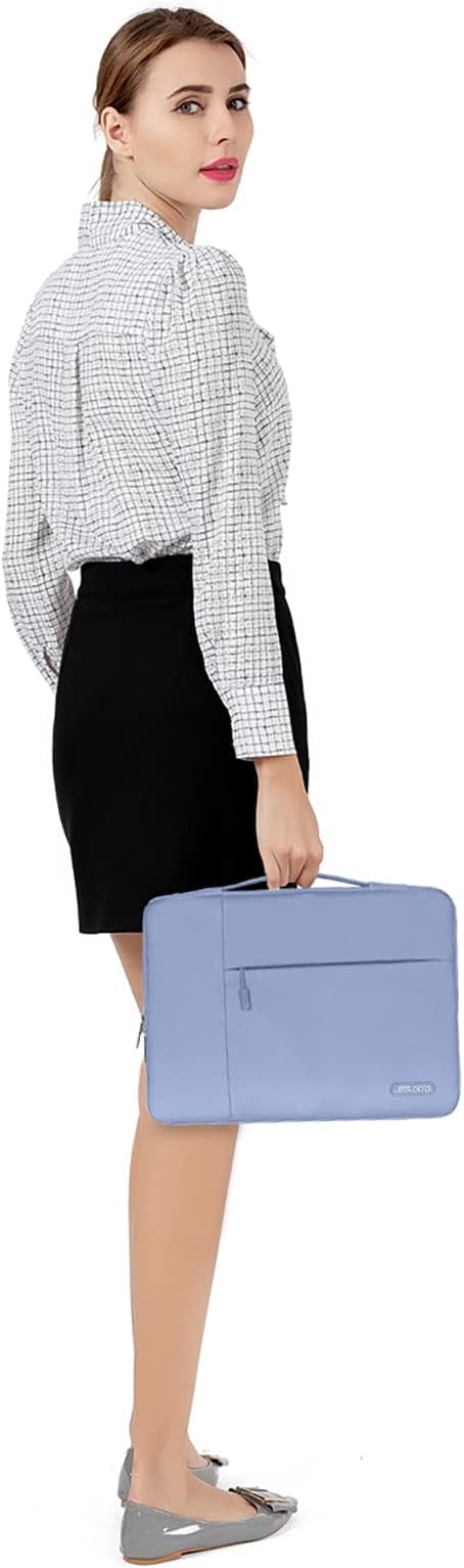 MOSISO Laptop Case 13 inch, 13 inch Laptop Sleeve with Handle Compatible with MacBook Air 13 M4 M3 M2 M1 2025-2018 / Pro 13 M2 M1 2025-2016, Polyester Multifunctional Computer Bag, Pastel Blue