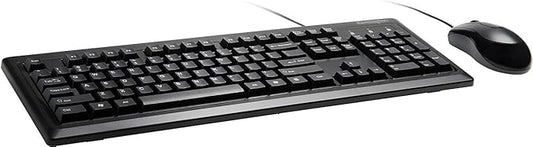 Kensington Mouse-in-a-Box and Keyboard Wired USB Desktop Set (K72436AM), Black