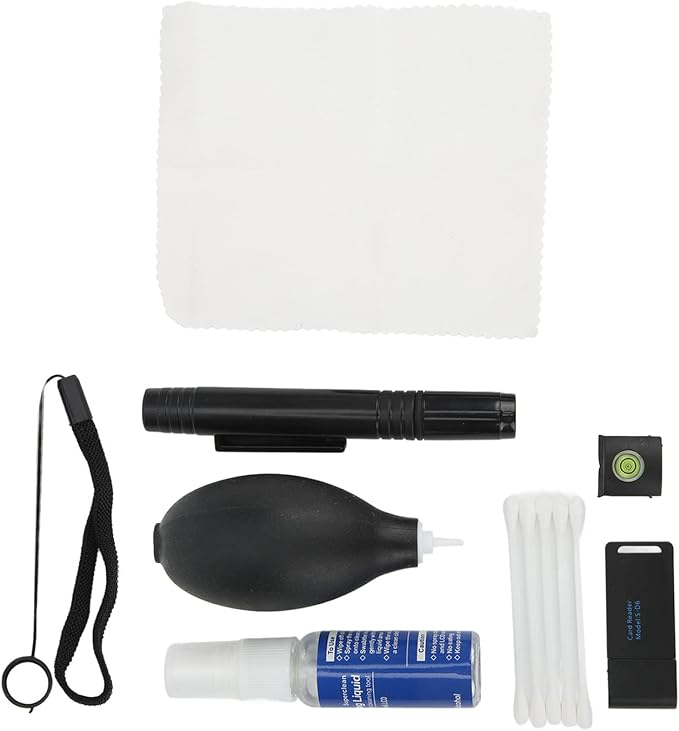 9 in 1 Camera Cleaning Kit with Dust Blower, Lens Pen, Cleaning Cloth for Laptop, Earbud, Lens, LCD Screen - Gentle Dust Removal, Multi - Surface Cleaning, Ideal for Photography - Image 3