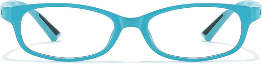 SODQW Office-Siren Blue Light Glasses for Women, Rectangle Frame, Y2K Small Eyewear, Anti Eyestrain Computer Glasses