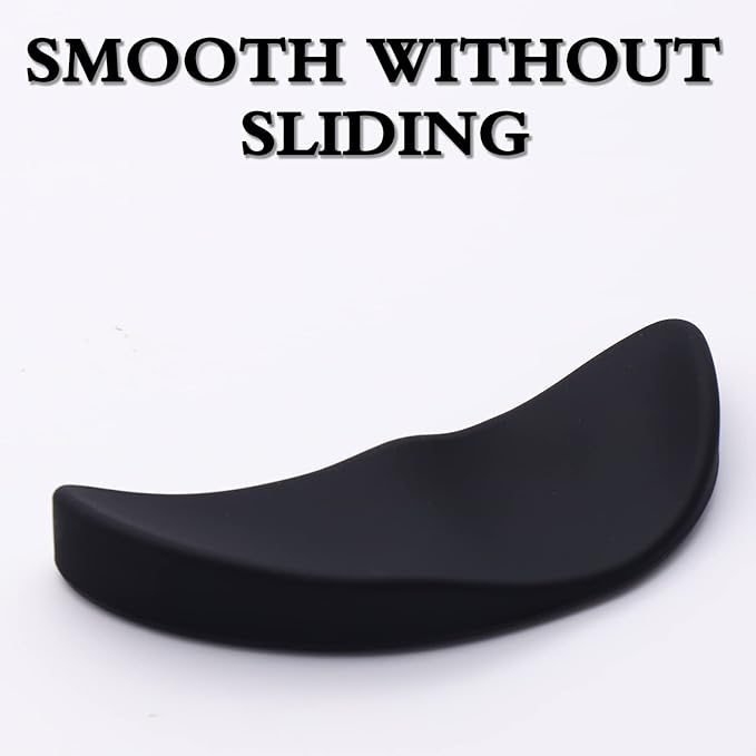 Ergonomic Mouse Wrist Rest Support, Sliding Wrist Pad that Moves with Mouse for Office Work, Gaming, Coding, Relief Sliding Gliding Wrist Pad (Black)