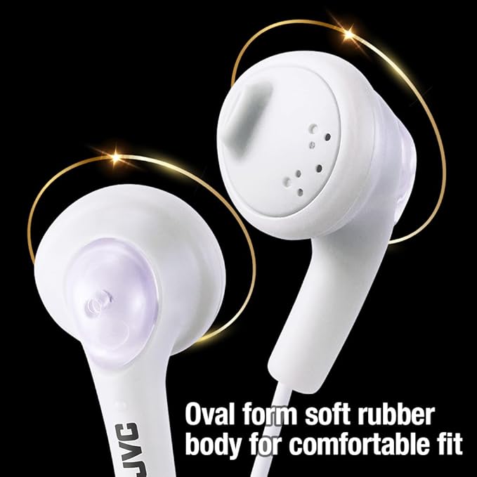 JVC HAF160W JVC HAF160W Gumy Ear Bud Headphone White