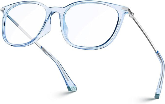VISOONE Anti Slip TR90 Blue Light Blocking Glasses Size M Eyewear Frame with Anti Glare Eye Protection for Women GaeL