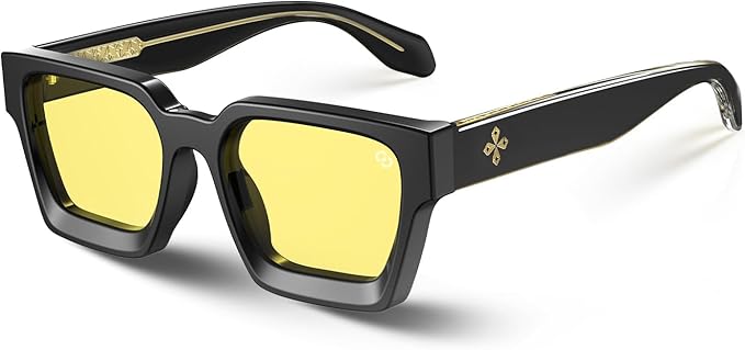 VISOONE Gamer Glasses Professional Blue Light Filter with Anti-Fatigue and Anti-Glare for Men and Women RIVER