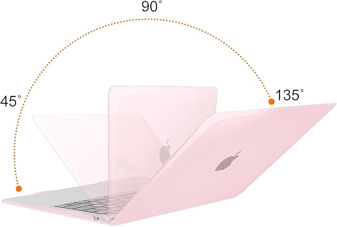 MOSISO Compatible with MacBook Air 13 inch Case M1 Chip 2021-2018 Release A2337 A2179 A1932, Plastic Hard Shell&Keyboard Cover&Screen Film&Storage Bag for MacBook Air 13.3 inch Case, Rose Pink