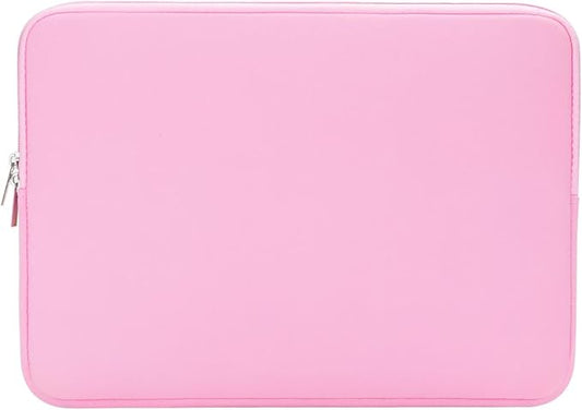 RAINYEAR 15 Inch Laptop Sleeve 15" Protective Soft Case Padded Zipper Cover Carrying Computer Bag Specially Compatible with 15.4" MacBook Pro/Air A3448 A3241 A2941 A3114 A1938 A1707 A1990 (Pink)