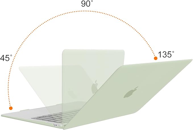 MOSISO Compatible with MacBook Air 13 inch Case M1 Chip 2021-2018 Release A2337 A2179 A1932, Plastic Hard Shell&Keyboard Cover&Screen Film&Storage Bag for MacBook Air 13.3 inch Case, Sage Green