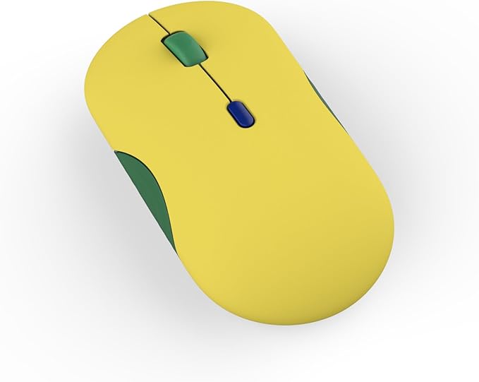 Lenovo 350 Bluetooth Silent Mouse (Fan Edition), Wireless Ergonomic Ambidextrous Design, Bluetooth 5.3, Adjustable DPI up to 2400, 36 Month Battery Life, Recycled Materials, Brazil Flag