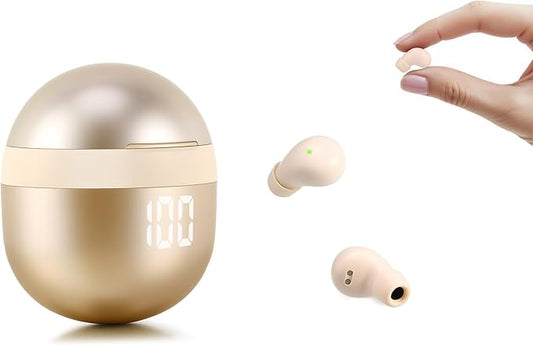 Smallest Sleep Earbuds for Side Sleepers, [Upgrade 2026 Version] Ultra-Comfort & Lightweight Wireless Mini Sleep Headphones, No Low Battery Beep Noise Isolation Ear Buds for Sleeping Working