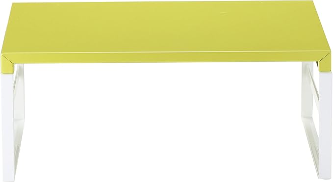 LIHIT LAB Desktop Stand, Sturdy Steel Stand for Laptop/Computer Monitor, 9.8 x 15.4 x 6.3 inches, Yellow Green (A7331-6)