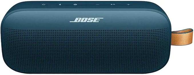 Bose NEW SoundLink Flex Portable Bluetooth Speaker (2nd Gen), Outdoor Speaker with Hi-Fi Audio, Up to 12 Hours Battery, Waterproof and Dustproof, + Slinger Hard Travel Case & USB Plug (Twilight Blue)
