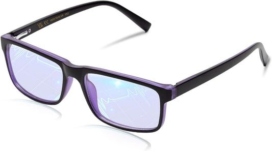 VMJFBJ Blue Light Glasses For Women/Men Computer Reading Gaming Improve Sleep Reduce Eye Strain Gift Package Purple