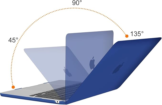 MOSISO Compatible with MacBook Air 13 inch Case M5 2026 M4 2025 M3 M2 2024-2022 A3449 A3240 A3113 A2681, Hard Shell&Keyboard Cover&Screen Film&Type C for MacBook Air 13.6 inch Case, Royal Blue