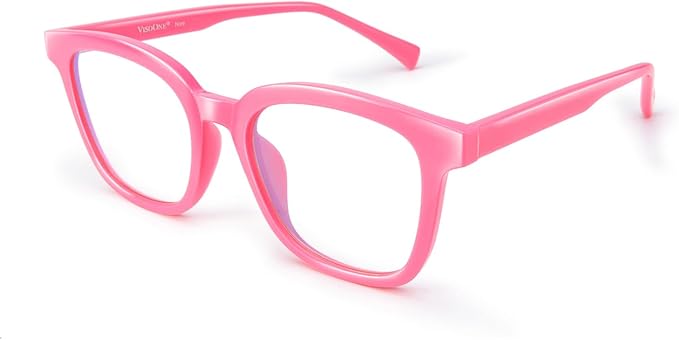VISOONE Square Blue Light Blocking Glasses TR90 Anti Glare Computer Gaming for Women Men NOE
