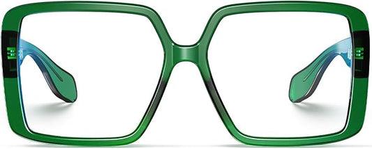 VISOONE Oversized TR90 Blue Light Blocking Glasses Fashion Accessories Non Prescription for Women Harvard