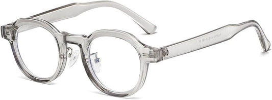 JOVAKIT Trendy Round Blue Light Blocking Glasses for Women Men Retro Vintage Circle Style Non-prescription Computer Glasses
