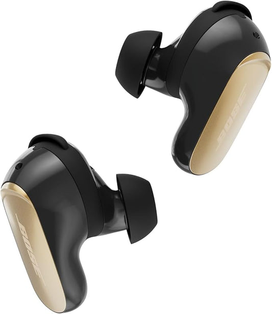 Bose QuietComfort Ultra Earbuds (2nd Gen) - Wireless Noise Cancelling Earbuds with Mic, Immersive Audio, USB-C Charging, Up to 6 Hours Battery, IPX4 Rating, Desert Gold - Limited Edition Color