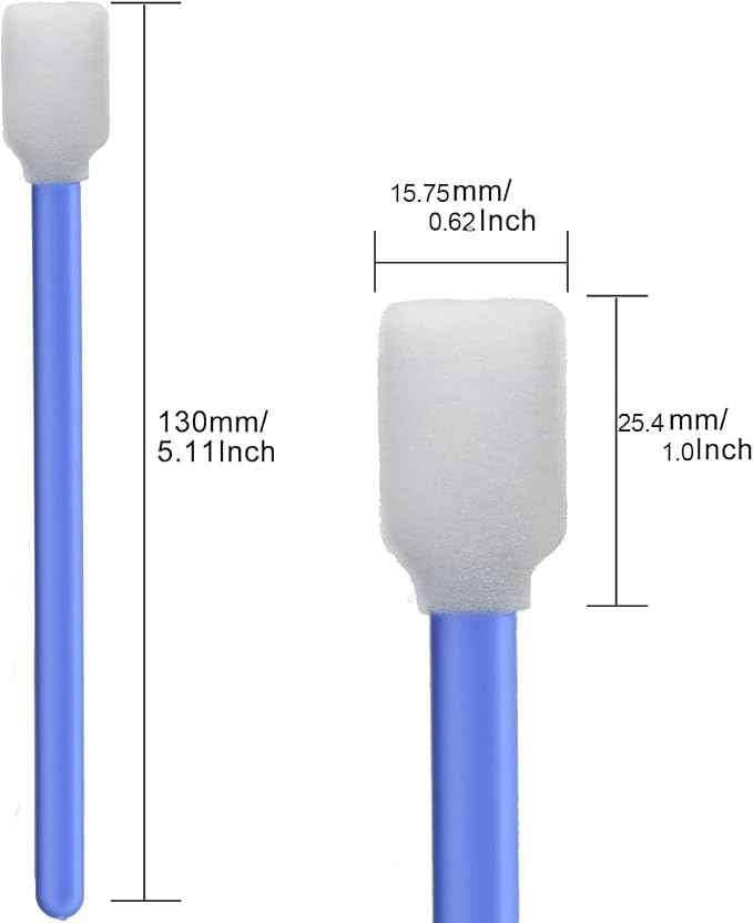 Wellgler’s 5.11" Foam Cleaning Swabs, Ideal for DTF Printers, Gun Maintenance, Printheads, Scanners, Camera Lenses, Chips, Hard Drives and Precision Optical Equipment, 200 PCS ﻿ - Image 5