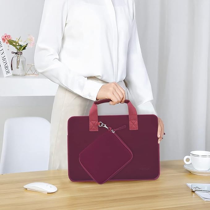 11.6 12.9 13 inch Elastic Laptop Sleeve with Small Case Compatible with 13 inch MacBook Neo Air Pro M5/M4/M3/M2/M1, iPad 13 12.9, XPS 13 and Most 11.6 12.9 13 inch Notebooks Tablets,R02D01