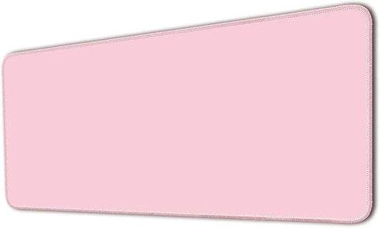 Large Mouse Pad, Non-Slip Desk Blotter, Office & Gaming, Pastel Pink, 24x12 inch