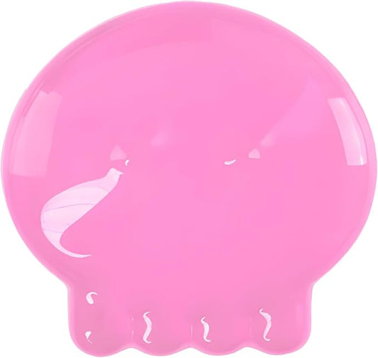 Gel Wrist Rest for Keyboard and Mouse Transparent Pink Jellyfish Elbow Pad Cushion Ergonomic Cute Clear Cool Mouse Wrist Pad Silicone Non-Slip Support for Computer Gaming Home Office Hand Pillow