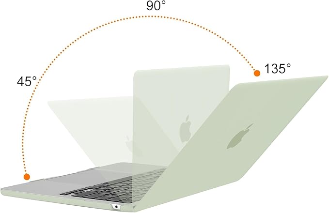 MOSISO Compatible with MacBook Air 13 inch Case M5 2026 M4 2025 M3 M2 2024-2022 A3449 A3240 A3113 A2681,Hard Shell&Keyboard Cover&Screen Film&Pouch for MacBook Air 13.6 inch Case, Sage Green