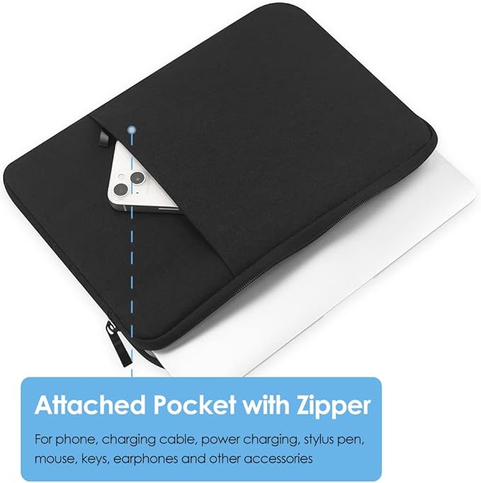ProElife 13-Inch Laptop Sleeve Case for 2026-2022 MacBook Air 13.6 inch M5 M4 M3 M2 & MacBook Neo 13'' A18 Pro, Pro 13'' M2 Chip Accessory Water-resistant Bag Traveling Carry Cover Case