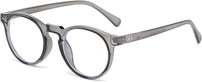 JOVAKIT Round Blue Light Glasses for Women Men Fashion Retro 90s Small Frame Computer Eyeglasses Anti Eyestrain
