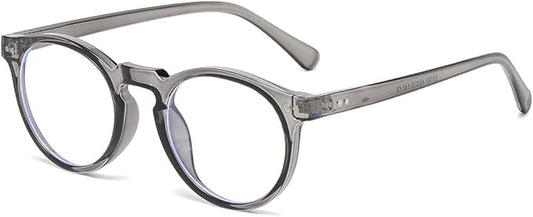 JOVAKIT Round Blue Light Glasses for Women Men Fashion Retro 90s Small Frame Computer Eyeglasses Anti Eyestrain