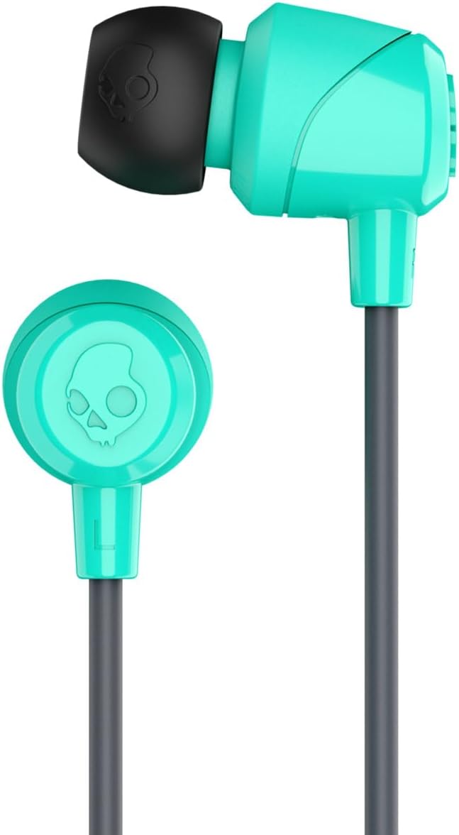 Skullcandy Jib Wired Earbuds with 3.5mm AUX Plug, Noise Isolating Fit, in-Line Microphone Call and Track Control, Convenient for Travel - Miami