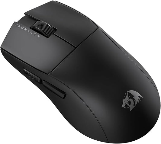 Redragon M916 LIT Wireless Gaming Mouse, 49G Ultra-Light 1K DPI Mouse w/Ergonomic Natural Grip Build, Full Programmable Buttons, Software Supports DIY Keybinds & DPI