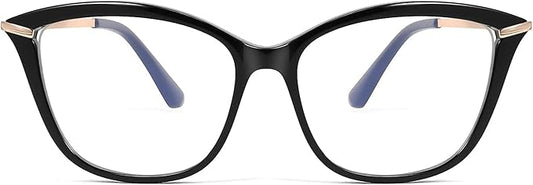 FEISEDY Blue Light Blocking Glasses Computer Glasses Women Men Cateye TR90 Frame B2772