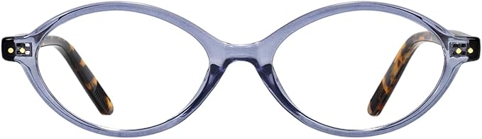 TIJN Olisa Blue Light Blocking Glasses for Women Men,Retro Oval Frame Bluelight Eyeglasses for Gaming/Computer/Screen