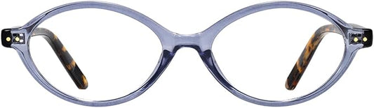 TIJN Olisa Blue Light Blocking Glasses for Women Men,Retro Oval Frame Bluelight Eyeglasses for Gaming/Computer/Screen