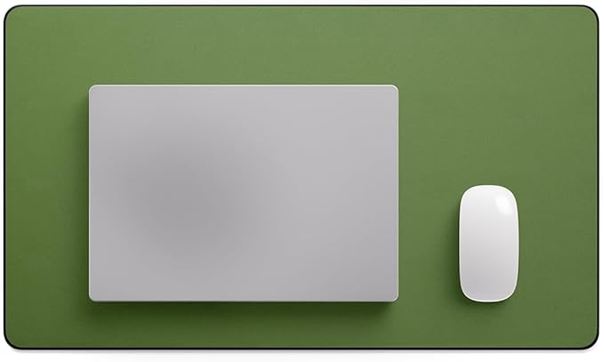 Jotsome Leather Desk Pad Mat, Non-Slip Desk Blotter Pad - Desk Protector for Office, Home, Laptop, and Desktop (Forest Green, 24" x 14")
