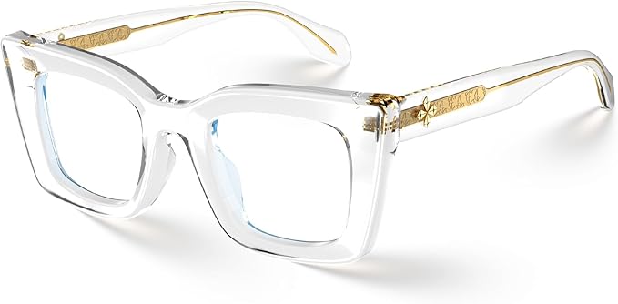 VISOONE Cat Eye Blue Light Blocking Glasses TR90 Anti-glare Women Calida