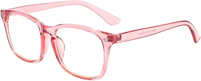 MAXJULI Blue Light Blocking Glasses,Computer Reading/Gaming/TV/Phones Glasses for Women Men(Pink)
