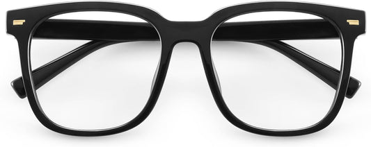 PANNER Oversized Square Blue Light Blocking Glasses for Women Men Anti Glare Reduce Eyestrain Computer Glasses