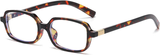 Breaksun Retro Rectangle Glasses for Women Men Small Square Blue Light Blocking Glasses Vintage Eyeglasses