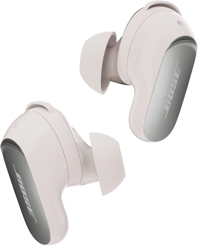 Bose QuietComfort Ultra Earbuds (2nd Gen) - Wireless Noise Cancelling Earbuds with Mic, Immersive Audio, USB-C Charging, Up to 6 Hours Battery, IPX4 Rating, White Smoke