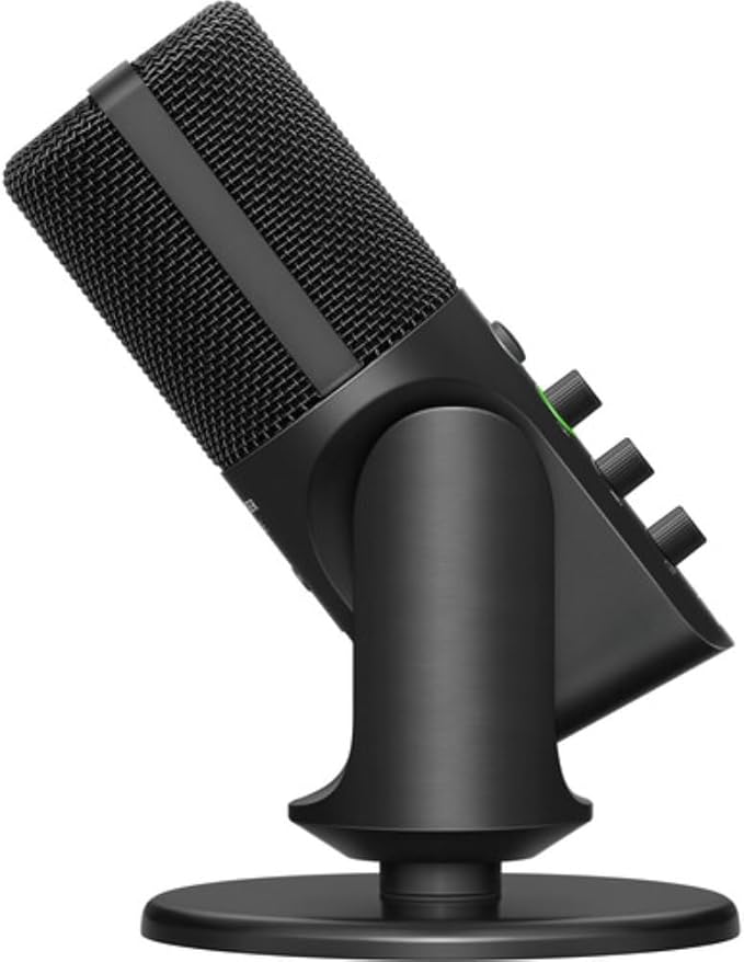 Sennheiser Profile USB Condenser Microphone with Desktop Stand Bundled with Closed-Back Headphones + Microphone Boom Arm + Wind Screen Pop Filter + Microfiber Cleaning Cloth (5 Items)