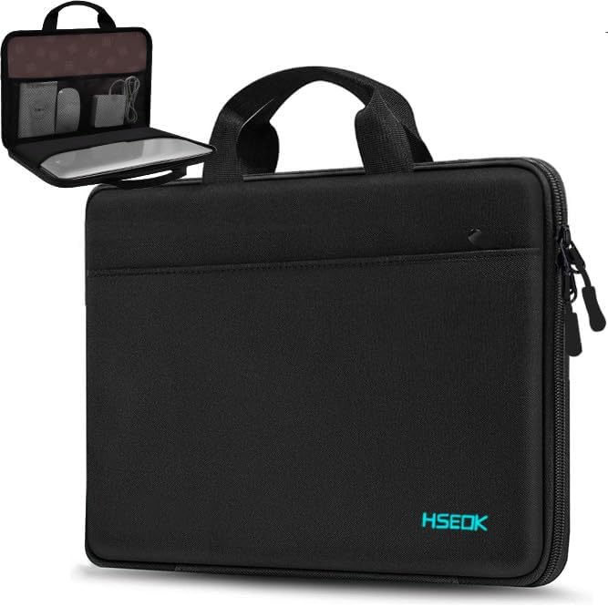 Hseok Laptop Sleeve 13-14 Inch Case Briefcase Compatible with MacBook Neo Pro 14 M5/M4/M3/M2/M1, All Models 13.3 Mac Air/Pro, XPS 13 14, Most Popular 13"-14" Notebooks,B04K01