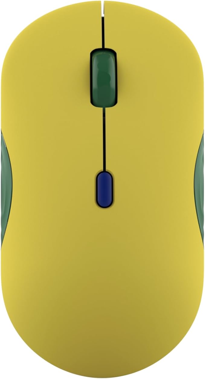Lenovo 350 Bluetooth Silent Mouse (Fan Edition), Wireless Ergonomic Ambidextrous Design, Bluetooth 5.3, Adjustable DPI up to 2400, 36 Month Battery Life, Recycled Materials, Brazil Flag