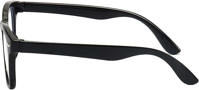 FANNYGO 1 Pack kids Blue Light Blocking Glasses For Girls And Boys Computer Blue Light Blocking Glasses For Age 3-11 (Black)