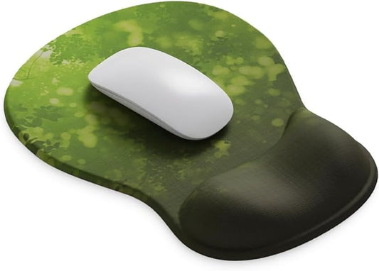 ErgoComfort Gel Wrist Rest Mouse Pad-Ergonomic Office Mousepad with Wrist Support-Non-Slip, Design Desk Accessories Mat for Home&Game Decor (08Serene Forest)