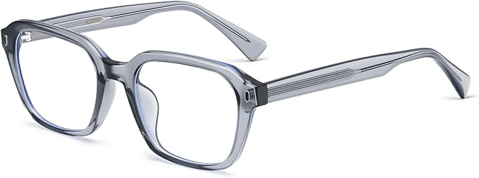 Dollger Blue Light Glasses Men Rectangle Vintage Anti BlueLight Blocking Glare Cute Trendy Computer Gaming UV Eyeglasses